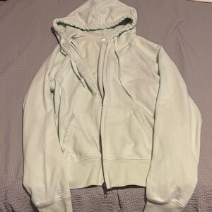 Uniqlo Light Mint Green Zip-Up Hoodie